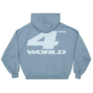 4THE WORLD HOODIE SHADY BLUE