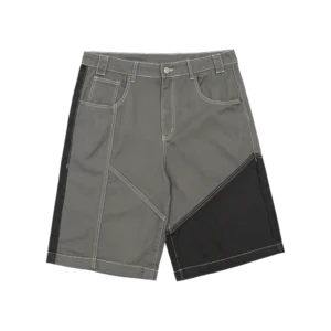 BUTTERFLY V2 SHORTS GREY AND BLACK DENIM