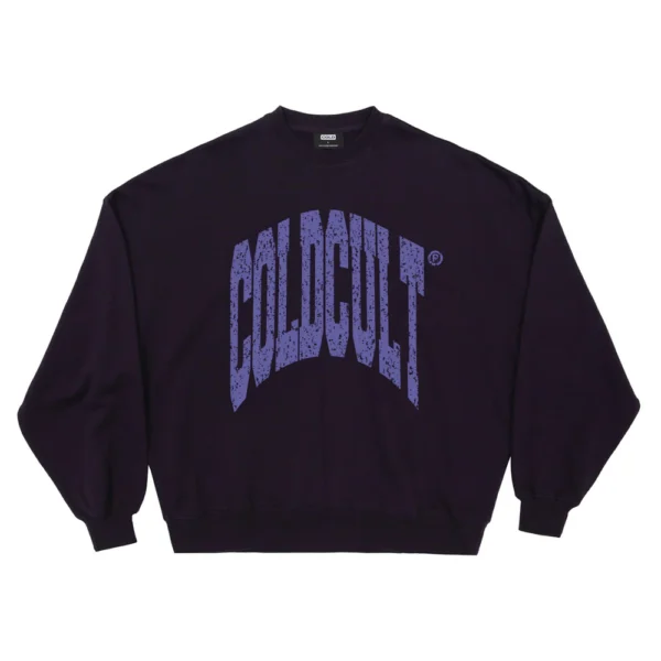 DISORTED CREWNECK ULTRAMARINE PURPLE