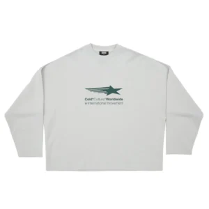 FALLING STAR CREWNECK LIGHT GREY