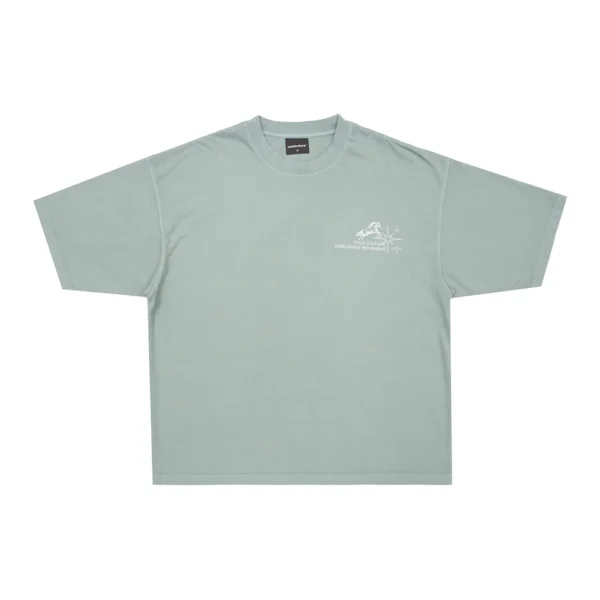 HORSES TEE NATURAL GREEN