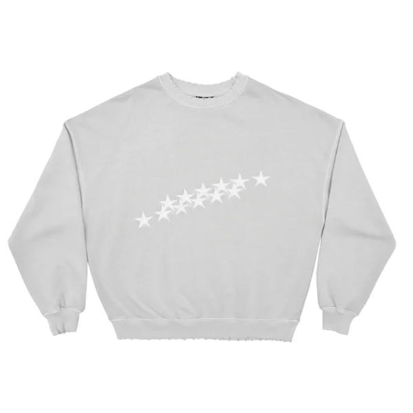 STARS CREWNECK PALE GREY