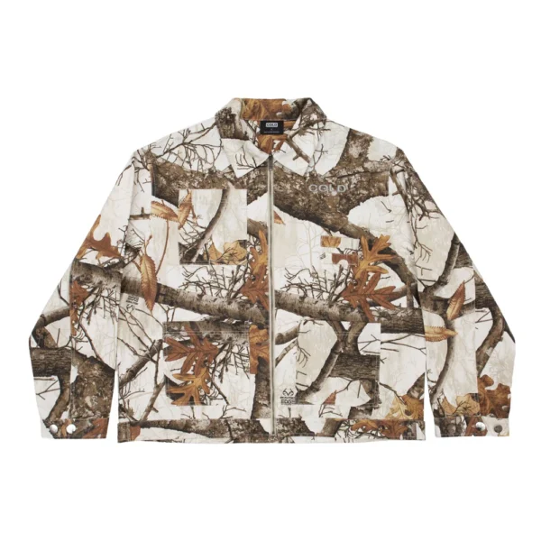 WORK ZIP JACKET REALTREE WHITE