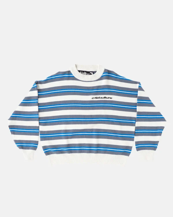 CASINO STRIPES KNIT WHITE MIST