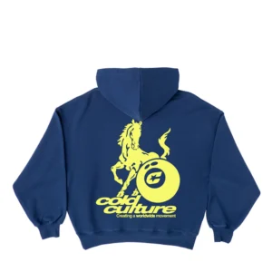 PLAYING HORSE HOODIE NAUTICAL BLUE