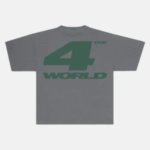 4THE WORLD TEE DARK GREY