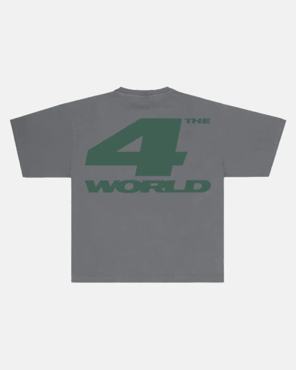 4THE WORLD TEE DARK GREY