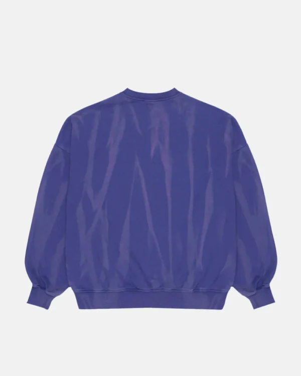 ITALIC EMBROIDERED CREWNECK FADED LILAC